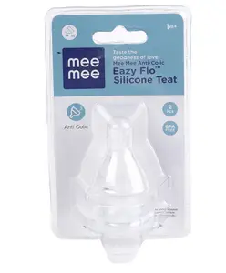 Mee Mee Anti Colic Easy Flow Silicone Teat Medium - Pack of 2