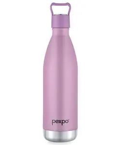Pexpo Erica Stainless Steel Vacuum Insulated Hot & Cold Flask - 500ml Rosy Brown | Home| Office| Gym | Outing | School | Ideal for Adults & Kids