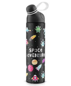 Pexpo Pico Cute Sipper|Hot & Cold Stainless Steel Water Bottle for 6+ years Kids | Space UV Printed Design |Vacuum Insulated|Leak of & BPA Free|School, Picnic, Travel|Limited RCB Edition - 500ml