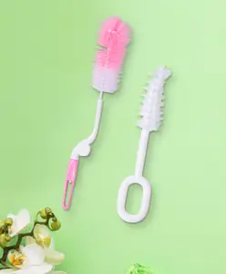 Baby Moo Premium Bottle Cleaning Brush Pack of 2 - Pink