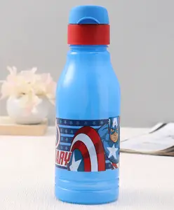 Marvel by SKI Delicacy Plastic Water Bottle (Color and Print May Vary)