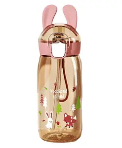 YAMAMA Cartoon Print Sipper Water Bottle - 550 ml
