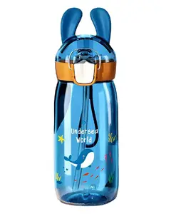 YAMAMA Cartoon Print Sipper Water Bottle - 550 ml