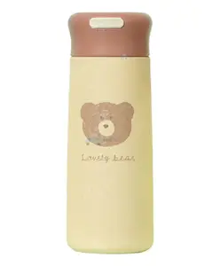 FunBlast BPA Free Double Walled Insulated Stainless Steel Cartoon Print Water Bottle - 350 ML