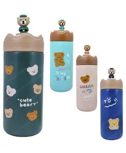 FunBlast Cartoon Design Vacuum Insulated Water Bottle - 1 Pc Random Color and Design