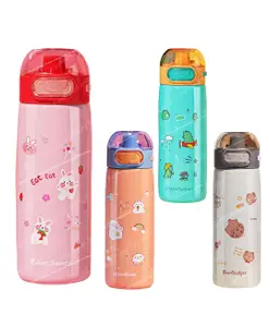 FunBlast BPA Free Vacuum Insulated Water Bottle Pink - 410 ML