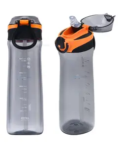 FunBlast Tritan BPA Free Sports Water Bottle Black - 700 ML