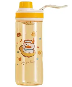 FunBlast Cartoon Print BPA Free Anti-Leak Water Bottle - Pack of 1 Random Color and Design