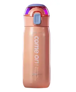 FunBlast BPA Free Stainless Steel Thermos Insulated Water Bottle Pink- 650ml
