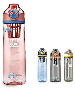 FunBlast Tritan BPA Free Sports Water Bottle 650 ML - Pack of 1 Random Color