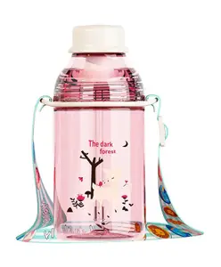 FunBlast Tritan BPA Free Dark Forest Print Water Bottle - 400 ML