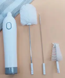 Fab N Funky Electric Bottle & Nipple Cleaning Brushe - Grey