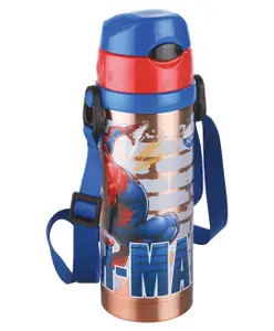 Spider Man Spiderman Vacuum Sipper Bottle 450 ml (Colour & Print May Vary)