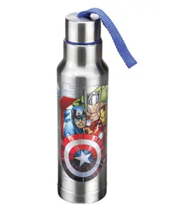 Avengers Ritz Water Bottle Silver - 450 ml
