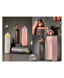 YAMAMA Stainless Steel Hot and Cold Water Bottle - 600 ml (Colour May Vary)