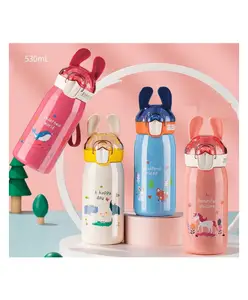 YAMAMA Reusable Double Walled Insulated Water Bottle - 530 ml (Assorted Color)