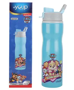 Youp Stainless Steel Blue Color Paw Patrol Kids Water Bottle Expert - 750 ml