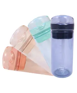 Toyshine Sipper Tumbler Tritan Sports Water Bottle Blue - 420 ml