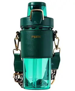 FunBlast Tritan Sipper Bottle with Straw Green - 500 ml