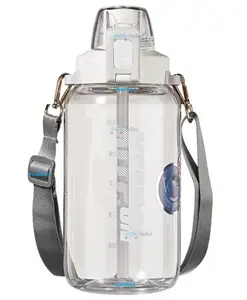 FunBlast Gallon Water Bottle Sports Water Bottle Sports Water Bottle Leak-Proof with Sipper & Handle for Home Office Gym Trekking White - 1200 ML