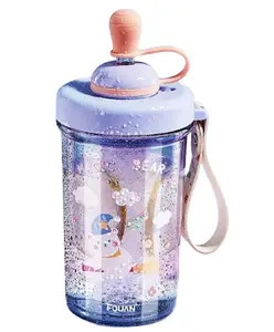 FunBlast Sipper Tumbler Bottle Purple - 500 ml