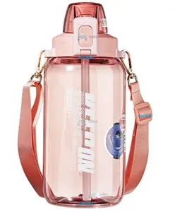 FunBlast Gallon Sports Water Bottle Pink - 1200 ml