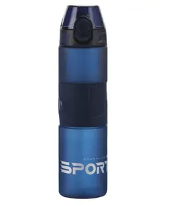 FunBlast Unbreakable Water Bottle with Sipper and Straw Blue - 700 ml