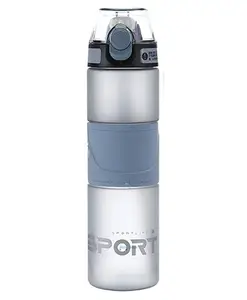 FunBlast Unbreakable Water Bottle with Sipper and Straw Blue - 700 ml