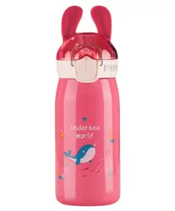 YAMAMA Insulated Stainless Steel Bottle Water Bottle for Kids Pink - 530 ml