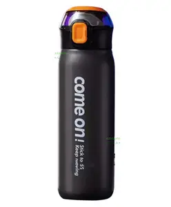 YAMAMA Hot and Cold SS 304 Stainless Steel Thermos Insulated Water Bottle (Colour May Vary) - 650 ml