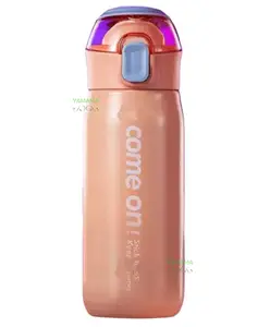 YAMAMA Hot and Cold SS 304 Stainless Steel Thermos Insulated Water Bottle Pink - 650 ml