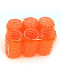 Fab N Funky Hair Rollers Pack of 6 - Orange