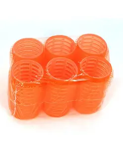 Fab N Funky Hair Rollers Pack of 6 - Orange