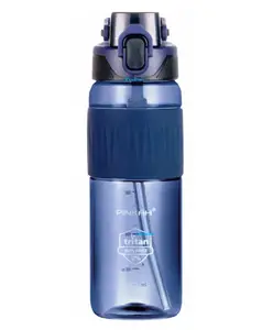 FunBlast Tritan Water Bottle with Straw and Sipper 1100 ML (Blue Color)