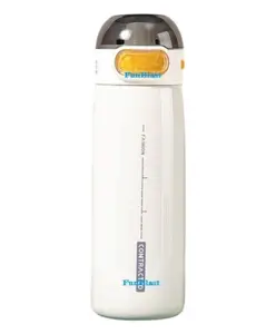FunBlast Vacuum Insulated Water Bottle - 410 ML (Cream Color)