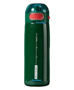 FunBlast Vacuum Insulated Water Bottle - 410 ML (Green Color)