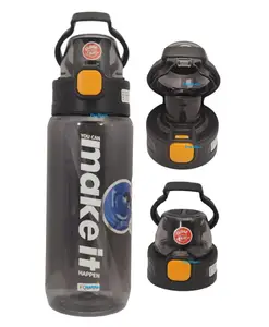 FunBlast BPA Free Sports Water Bottle Black - 600 ml