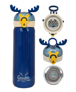 FunBlast Stainless Steel Vacuum Insulated Water Bottle Blue 440 ml