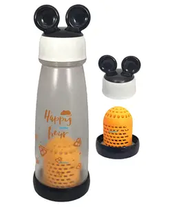 FunBlast Fruit Infuser Detox Water Bottle Black 350 ML