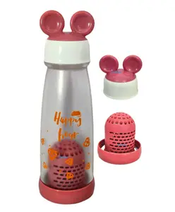 FunBlast Fruit Infuser Detox Water Bottle Pink 350 ML