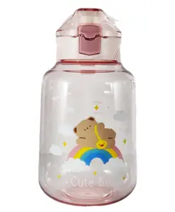 FunBlast Gallon Water Bottle with Sipper & Handle Pink 1200 ml