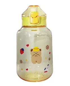 FunBlast Gallon Water Bottle with Sipper & Handle Yellow 1200 ml