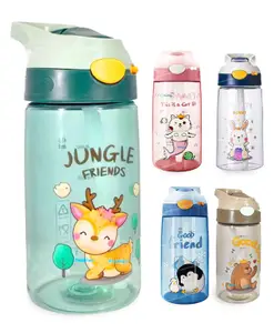 FunBlast Cartoon Water Bottle with Sipper - Random Color and Design