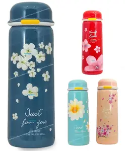 FunBlast Stainless Steel Vacuum Water Bottle 440 ML Pack of 1 Random Color & Print