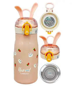 FunBlast Vacuum Insulated Water Bottle Pink 300 ML