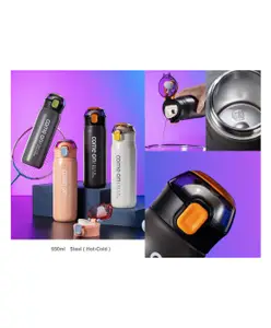 NEGOCIO Hot and Cold Water Bottle - 650 ml (Colour and Print May Vary)