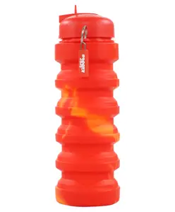 Smilykiddos Smily Kiddos Silicone Expandable & Foldable Bottle Red - 500 ml