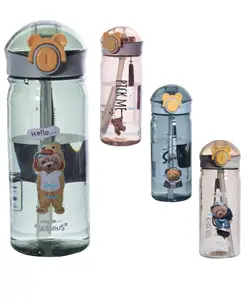 FunBlast Water Bottle with Straw Green 550 ml