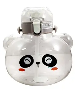 FunBlast Water Bottle with Straw Grey 1000 ml