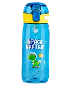 FunBlast Cartoon Water Bottle with Sipper Blue 630 ml